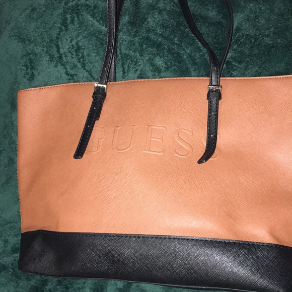 Guess Handbags - Guess Brown and Black tote